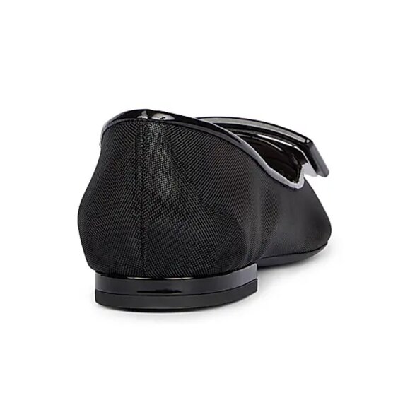 Roger Vivier Gommettine Net Ballerina Flats - Black Size 38.5 - Picture 3 of 15